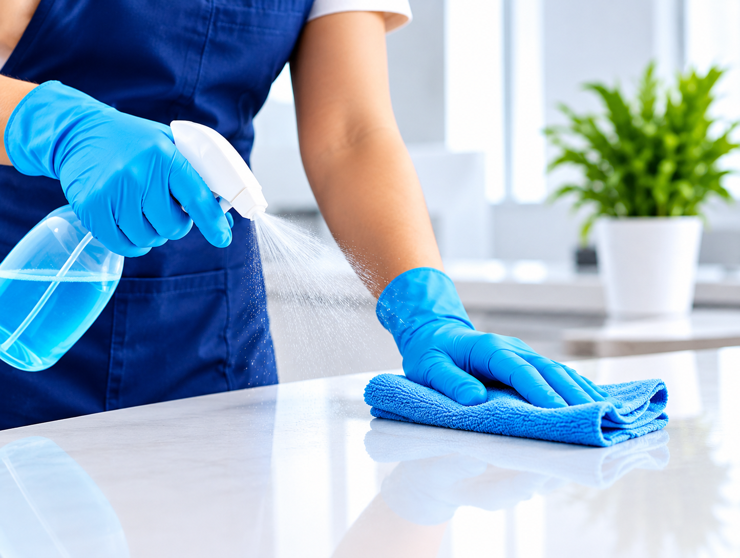 Sanitizing a surface