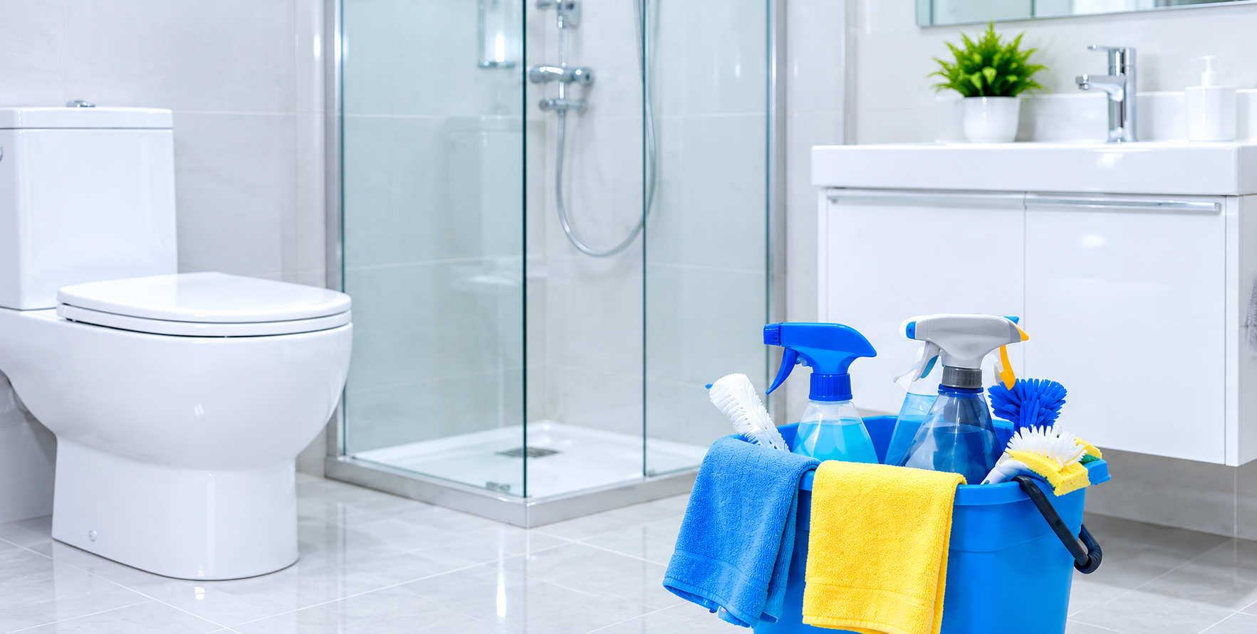Clean bathroom